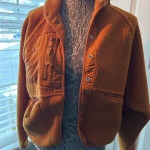 FP Movement by Free People Rust Teddy Jacket